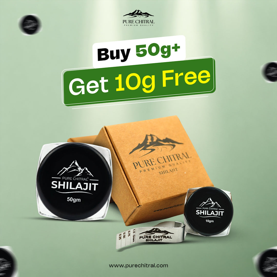 Shilajit Resin (Buy 50g + Get 10g FREE) 🎁 (Limited Eid Offer)